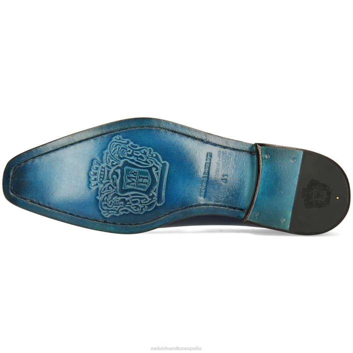 Martín 26 hombres Melvin & Hamilton azul JRT4201 zapatos Oxford