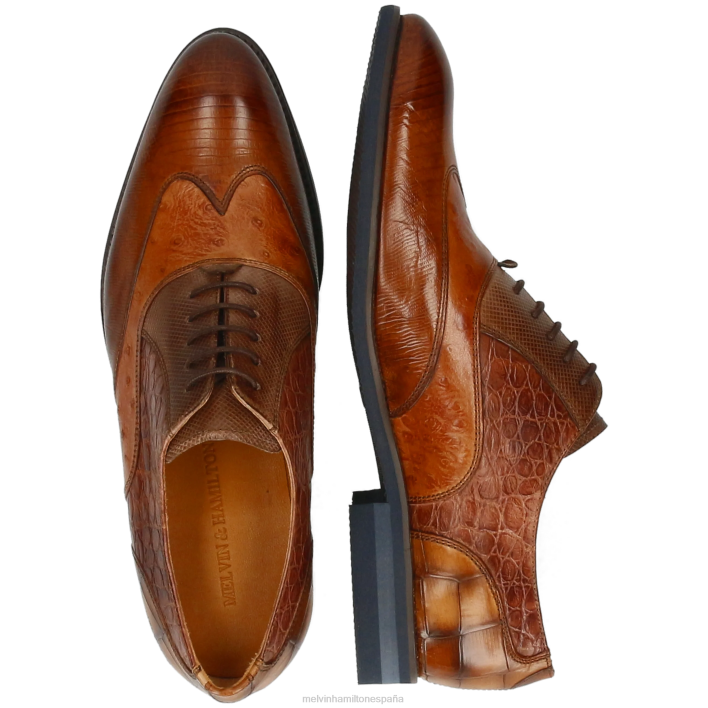 bobby 3 hombres Melvin & Hamilton marrón JRT4207 zapatos Oxford