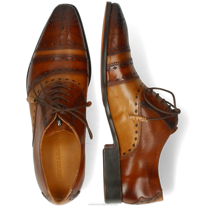 elvis 62 hombres Melvin & Hamilton marrón JRT4169 zapatos Oxford