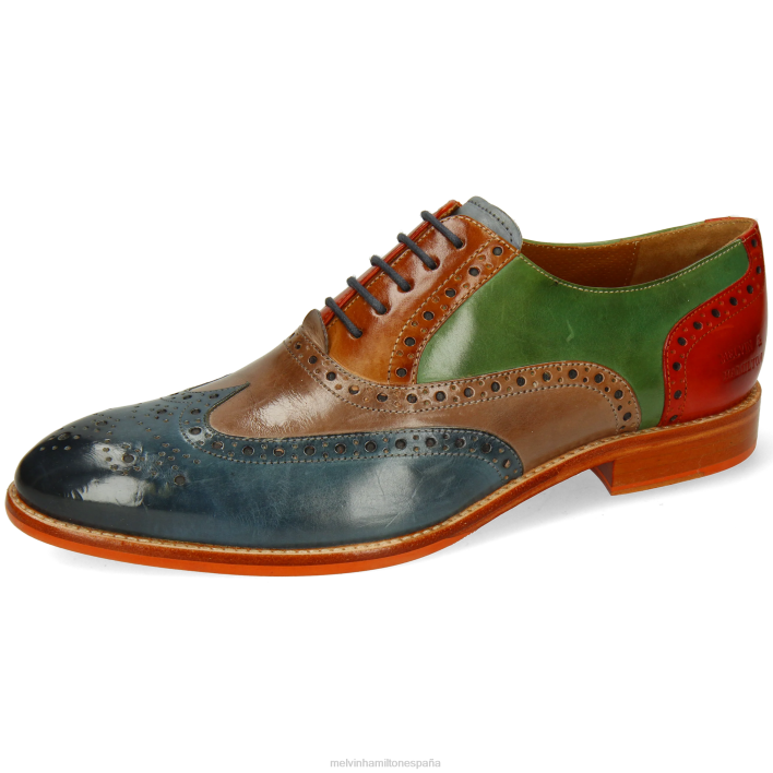 kane 38 hombres Melvin & Hamilton multi JRT4178 zapatos Oxford