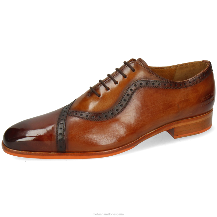 lanza 16 hombres Melvin & Hamilton marrón JRT4212 zapatos Oxford