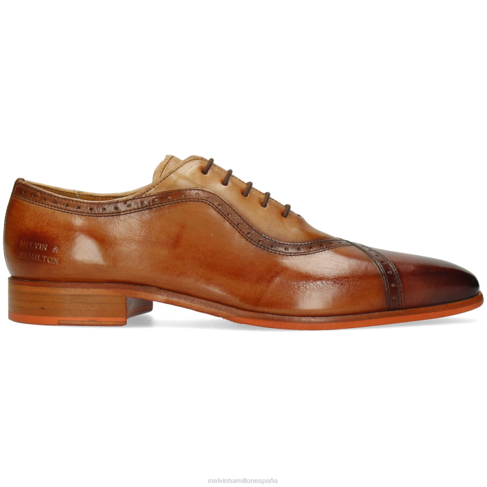 lanza 16 hombres Melvin & Hamilton marrón JRT4212 zapatos Oxford