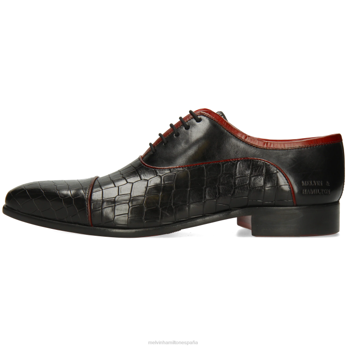 lanza 23 hombres Melvin & Hamilton negro JRT4152 zapatos Oxford