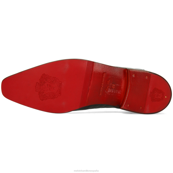 lanza 23 hombres Melvin & Hamilton negro JRT4152 zapatos Oxford