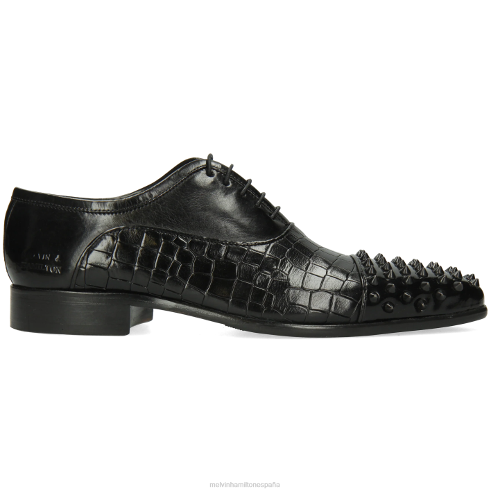 lanza 23 hombres Melvin & Hamilton negro JRT4158 zapatos Oxford
