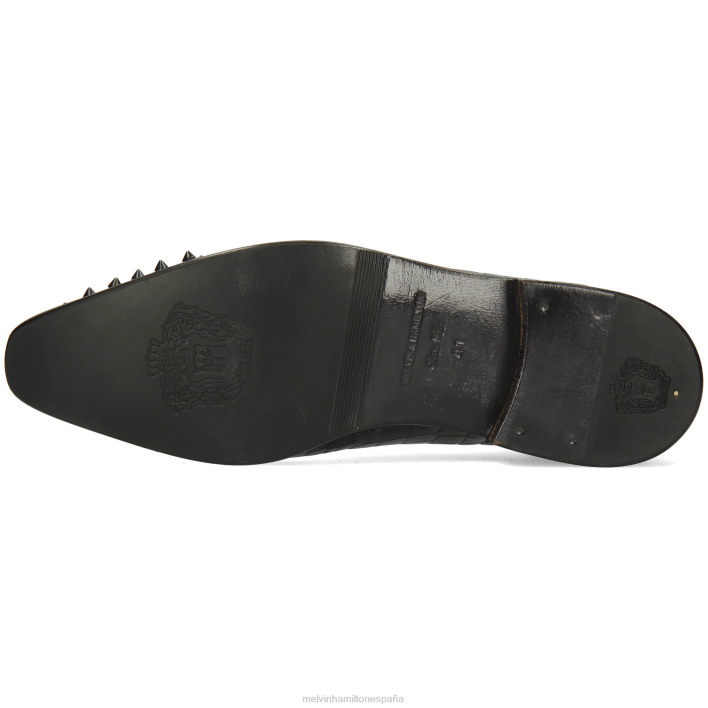 lanza 23 hombres Melvin & Hamilton negro JRT4158 zapatos Oxford