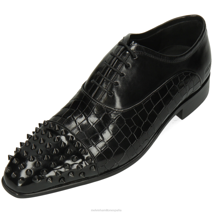 lanza 23 hombres Melvin & Hamilton negro JRT4158 zapatos Oxford