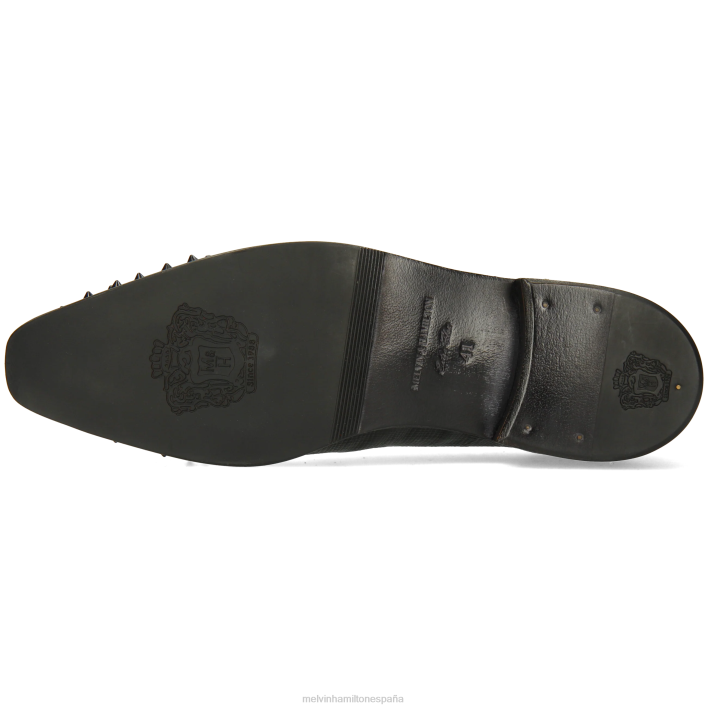 lanza 23 hombres Melvin & Hamilton negro JRT4164 zapatos Oxford