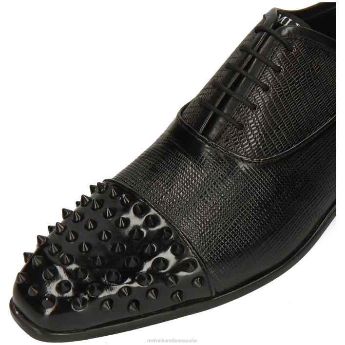lanza 23 hombres Melvin & Hamilton negro JRT4164 zapatos Oxford