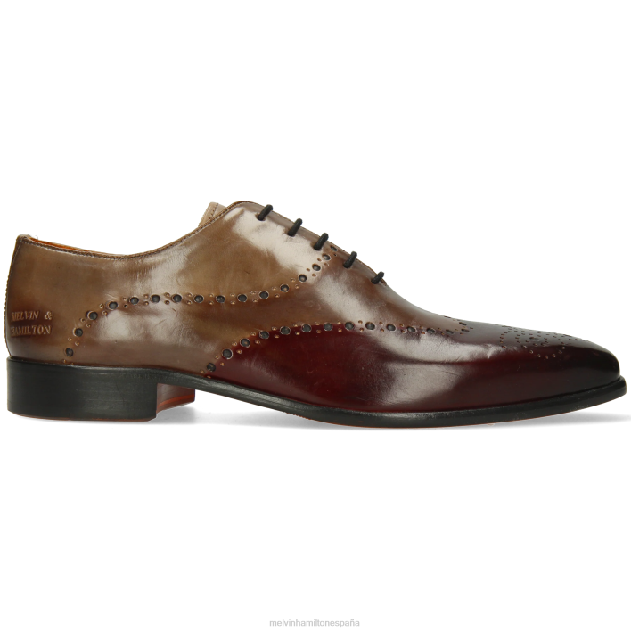 lanza 41 hombres Melvin & Hamilton rojo JRT4184 zapatos Oxford