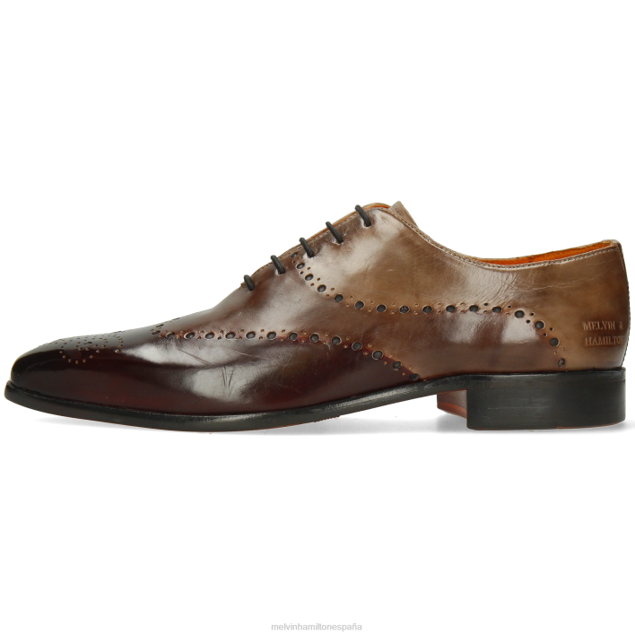 lanza 41 hombres Melvin & Hamilton rojo JRT4184 zapatos Oxford