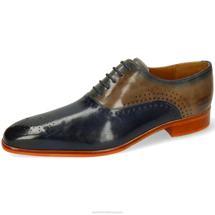 luis 41 hombres Melvin & Hamilton azul JRT4163 zapatos Oxford