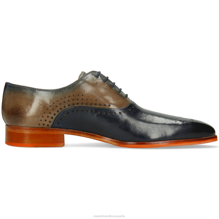 luis 41 hombres Melvin & Hamilton azul JRT4163 zapatos Oxford