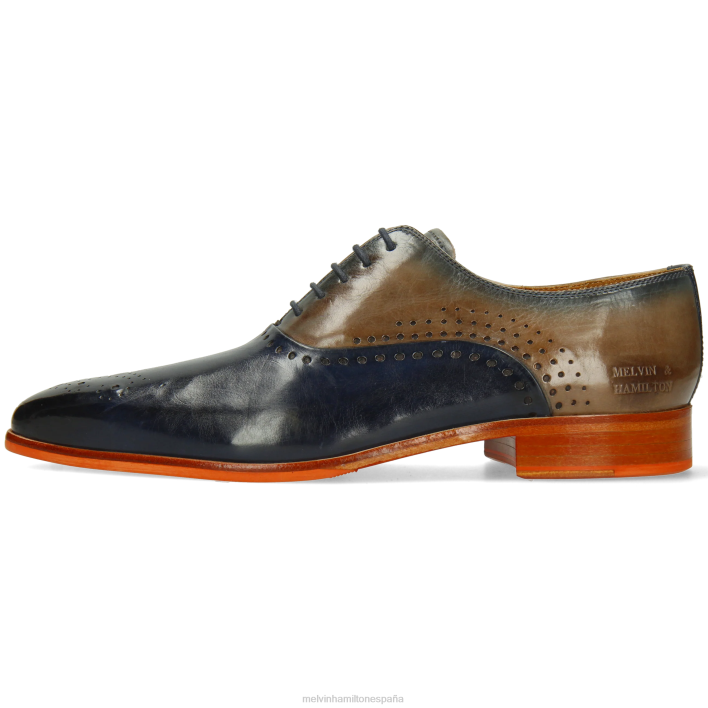 luis 41 hombres Melvin & Hamilton azul JRT4163 zapatos Oxford