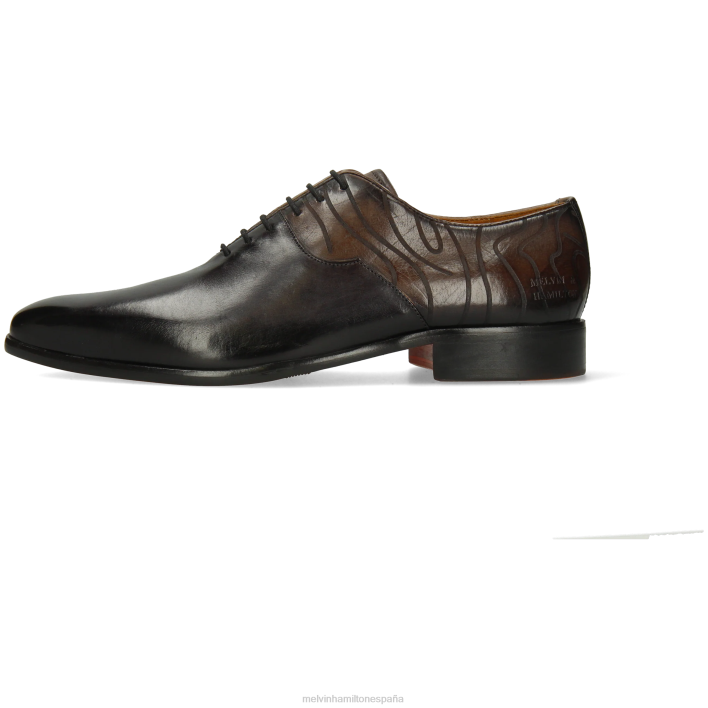 luis 53 hombres Melvin & Hamilton negro JRT4182 zapatos Oxford