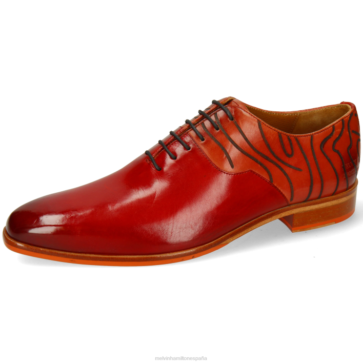 luis 53 hombres Melvin & Hamilton rojo JRT4154 zapatos Oxford