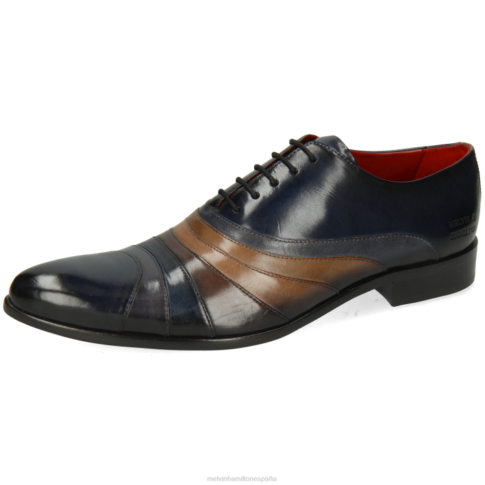 toni 43 hombres Melvin & Hamilton azul JRT4187 zapatos Oxford