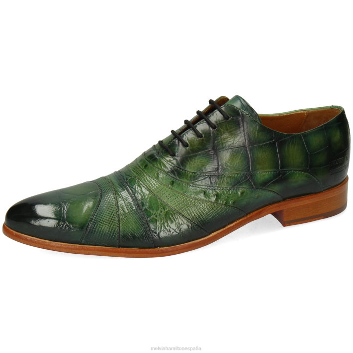 toni 43 hombres Melvin & Hamilton verde JRT4156 zapatos Oxford