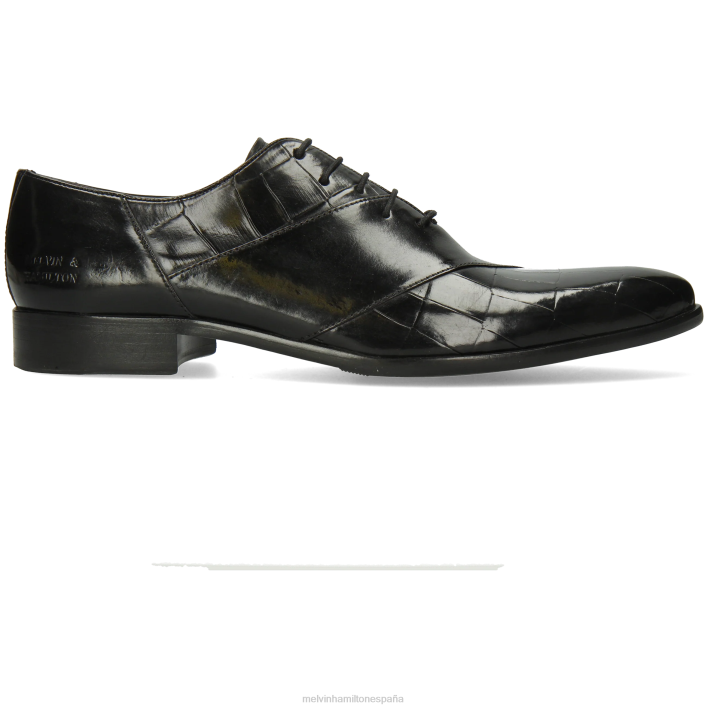 toni 49 hombres Melvin & Hamilton negro JRT4179 zapatos Oxford