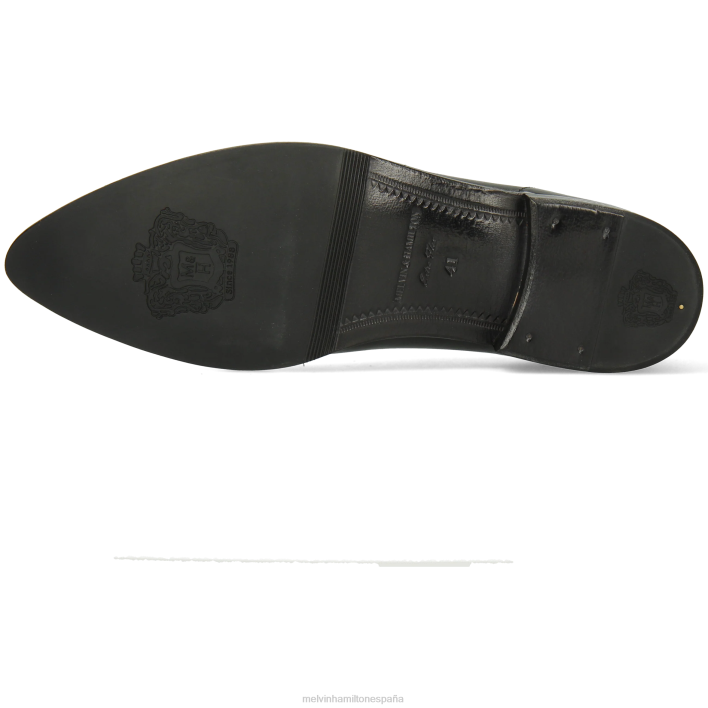 toni 49 hombres Melvin & Hamilton negro JRT4179 zapatos Oxford