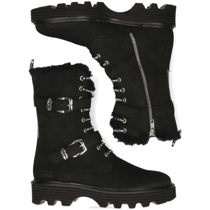leonie 15 mujer Melvin & Hamilton negro JRT41259 botas