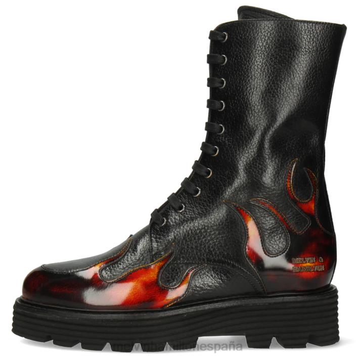 leonie 19 mujer Melvin & Hamilton negro JRT41150 botas