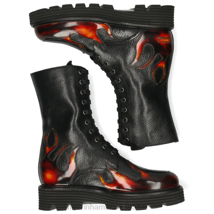 leonie 19 mujer Melvin & Hamilton negro JRT41150 botas