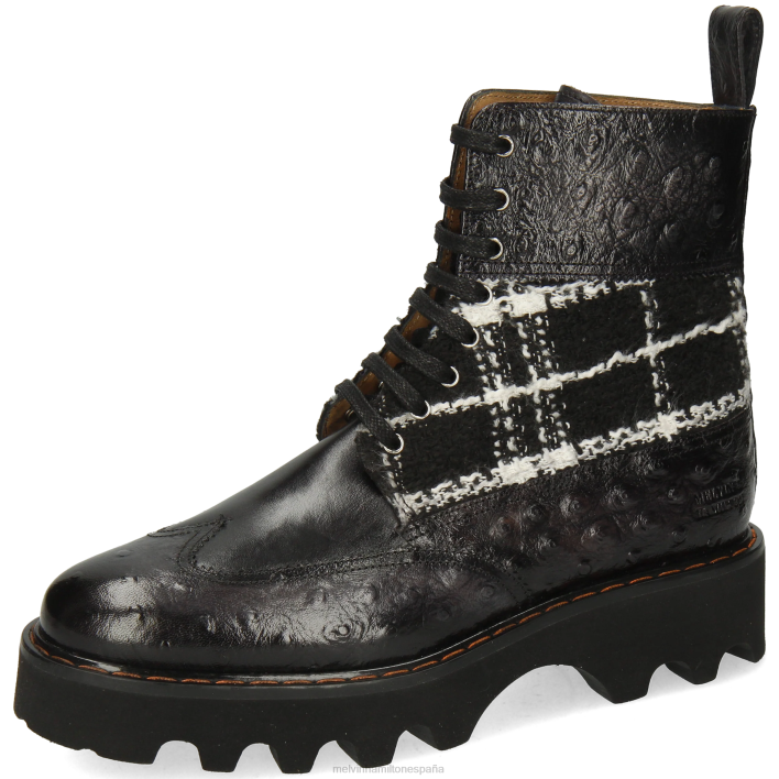 mega 38 mujer Melvin & Hamilton negro JRT41187 botas