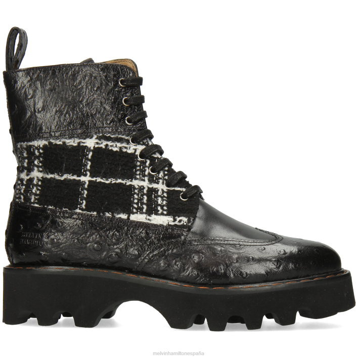 mega 38 mujer Melvin & Hamilton negro JRT41187 botas