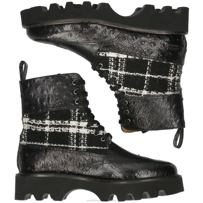 mega 38 mujer Melvin & Hamilton negro JRT41187 botas