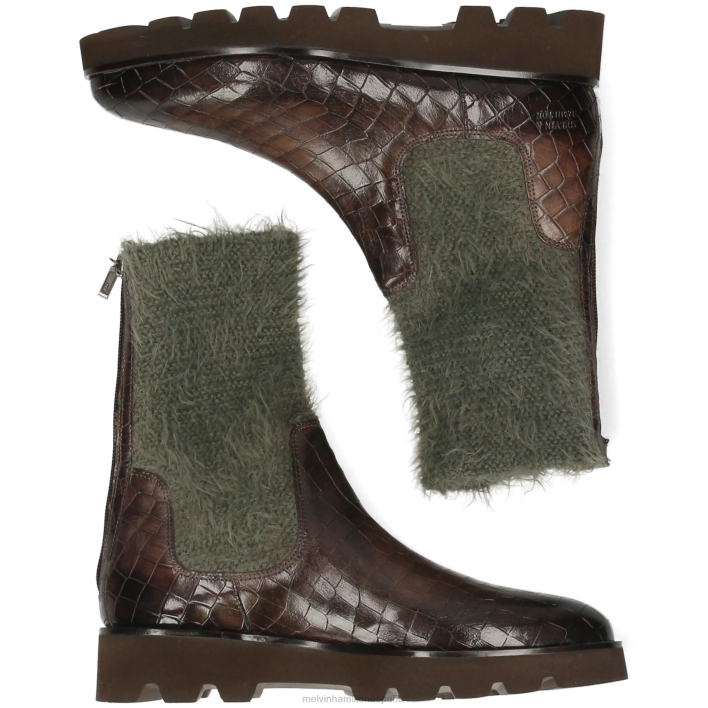 susana 69 mujer Melvin & Hamilton caqui JRT41235 botas