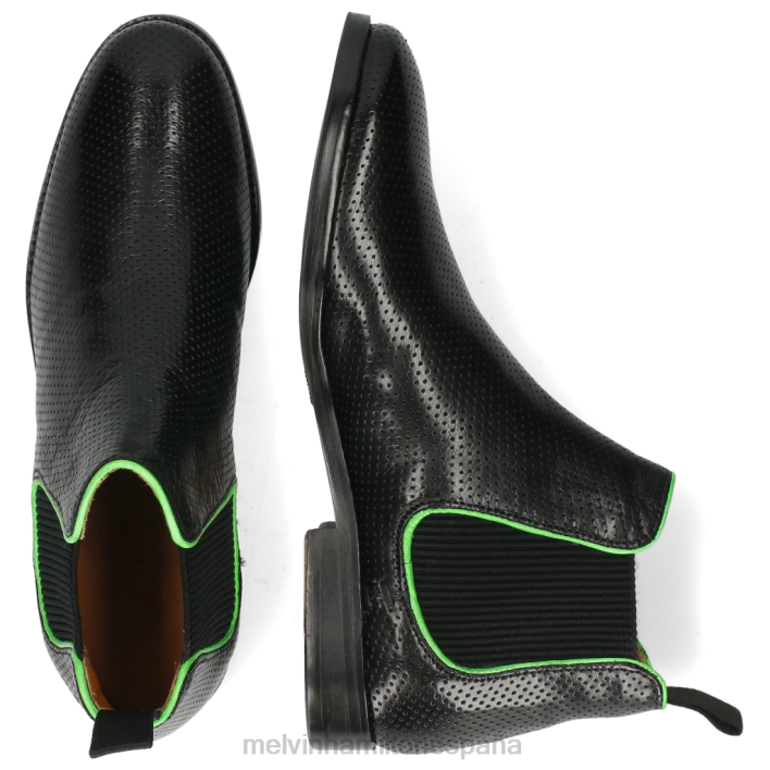 amelia 4 mujer Melvin & Hamilton negro JRT41121 botines