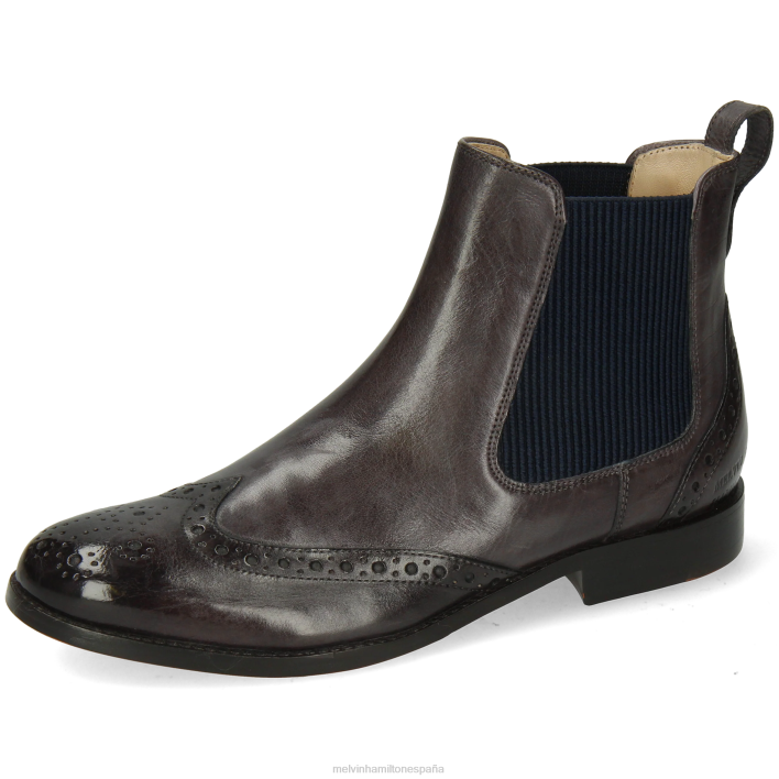 amelia 5 mujer Melvin & Hamilton gris JRT4991 botines
