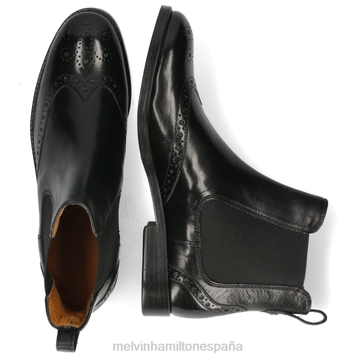 amelia 5 mujer Melvin & Hamilton negro JRT41021 botines