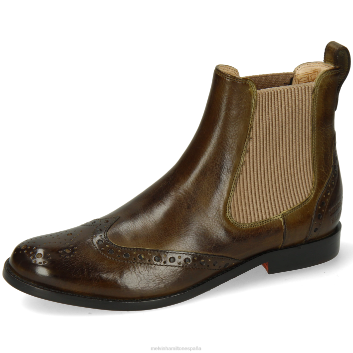amelia 5 mujer Melvin & Hamilton verde JRT4919 botines
