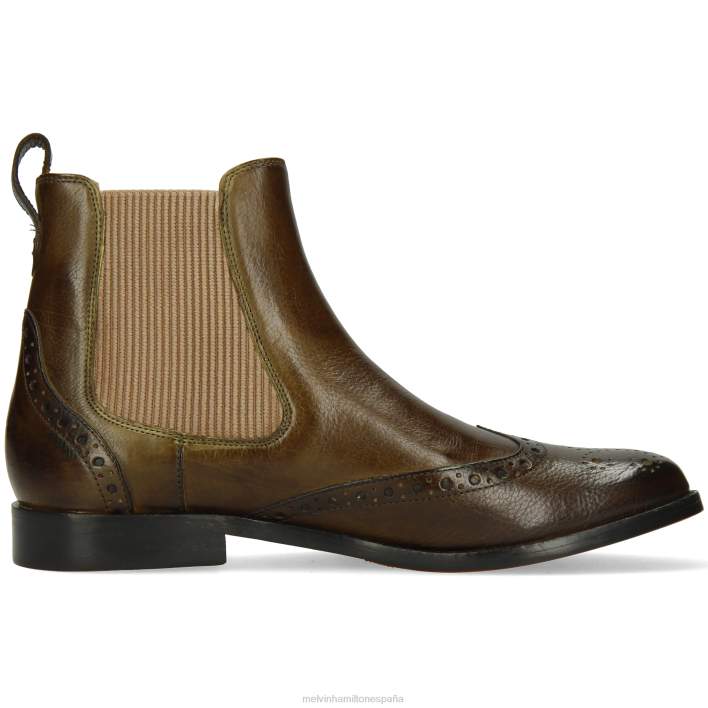 amelia 5 mujer Melvin & Hamilton verde JRT4919 botines
