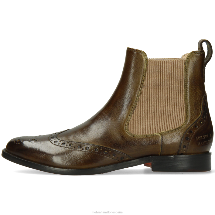 amelia 5 mujer Melvin & Hamilton verde JRT4919 botines