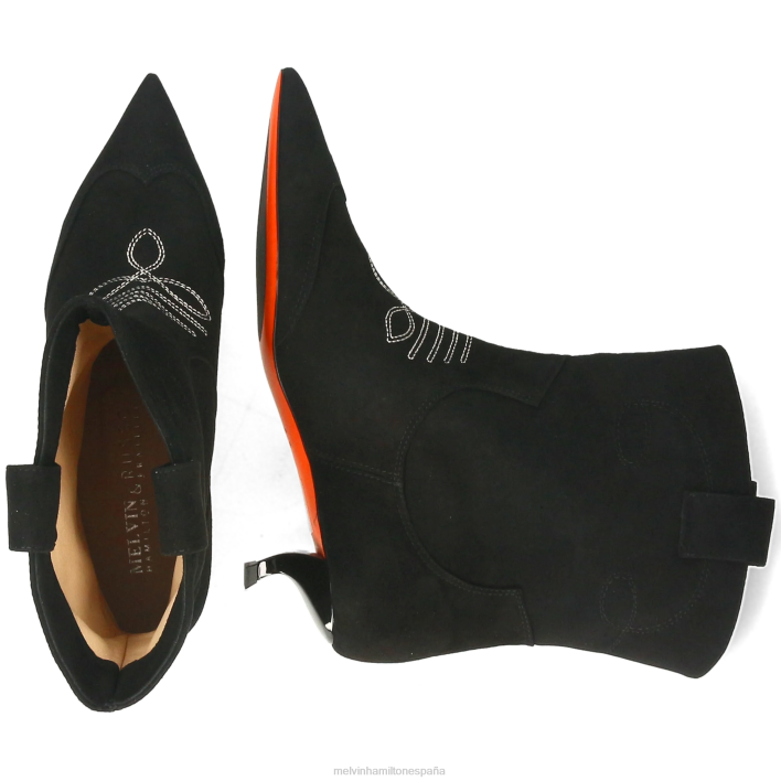 aurora 1 mujer Melvin & Hamilton negro JRT4843 botines