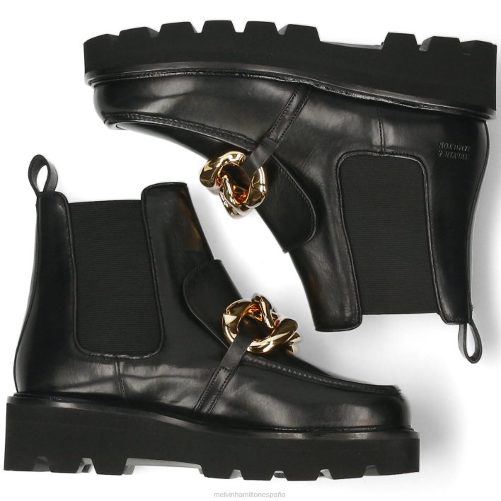 cassy 1 mujer Melvin & Hamilton negro JRT4866 botines