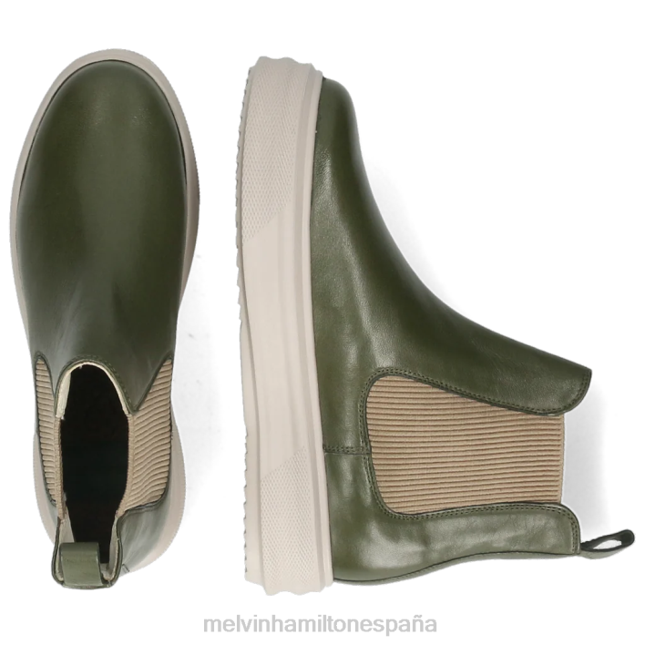 hada 1 mujer Melvin & Hamilton verde JRT41074 botines