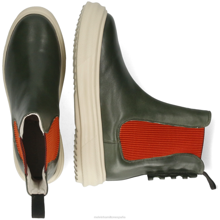 hada 5 mujer Melvin & Hamilton verde JRT41003 botines