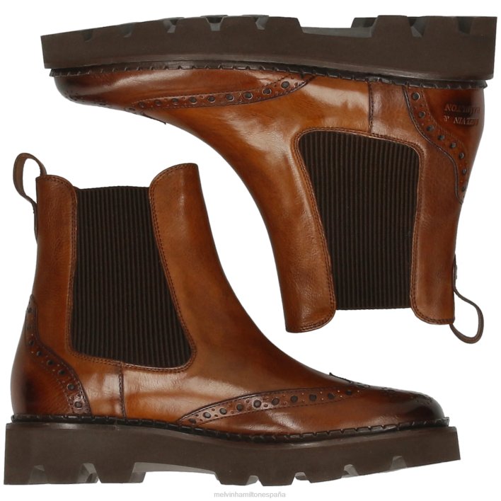 jade 8 mujer Melvin & Hamilton marrón JRT4912 botines