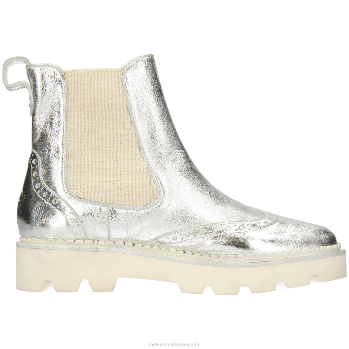 jade 8 mujer Melvin & Hamilton plata JRT4990 botines