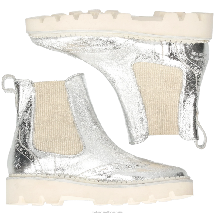 jade 8 mujer Melvin & Hamilton plata JRT4990 botines