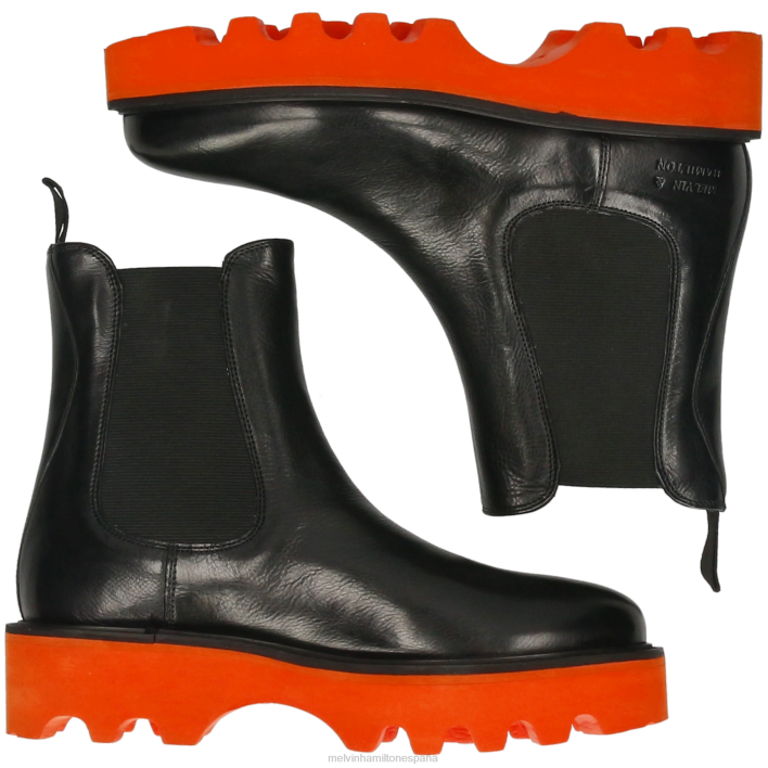 leonie 5 mujer Melvin & Hamilton negro JRT4876 botines