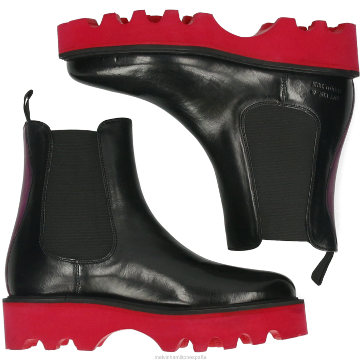 leonie 5 mujer Melvin & Hamilton negro JRT4897 botines