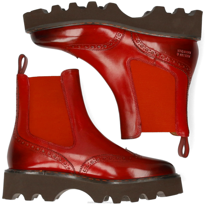 mega 37 mujer Melvin & Hamilton naranja JRT4918 botines