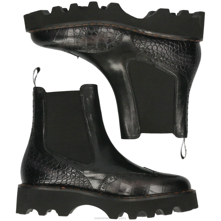 mega 37 mujer Melvin & Hamilton negro JRT4911 botines