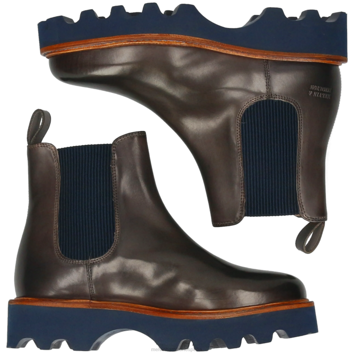 mega 3 mujer Melvin & Hamilton gris JRT4877 botines