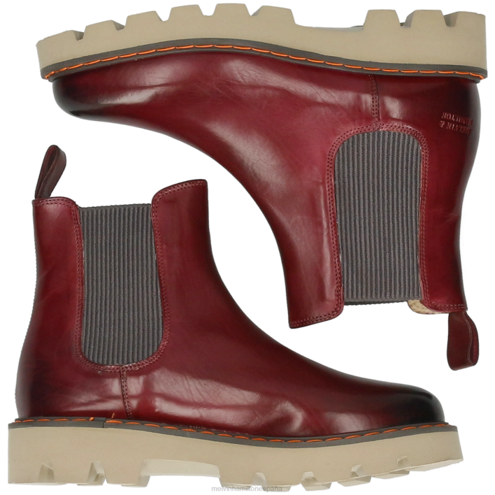 mega 3 mujer Melvin & Hamilton púrpura JRT4958 botines